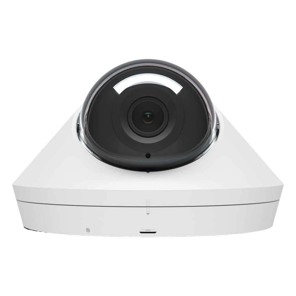 UniFi Protect Cámara G5 Dome  para interior/exterior / 2K (4MPX), ángulo 102.4°, visión nocturna IR hasta 9 mts / detecciones inteligentes / audio bidireccional / resistente a la intemperie IPx4 / antivandálica IX08
