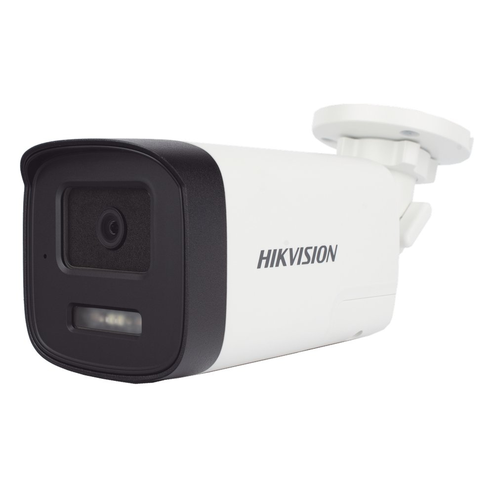 [Audio Bidireccional + Dual Light + ColorVu] Bala TURBOHD 3K  (5 Megapixel) / Lente 3.6 mm / 40 mts IR EXIR + 40 mts Luz Blanca / Micrófono y Bocina Integrado / Exterior IP67 / dWDR