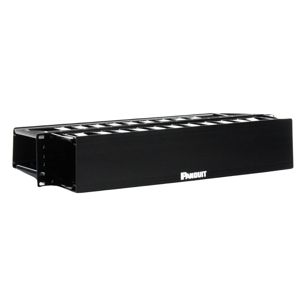 Organizador de Cables Horizontal PatchLink, Doble (Frontal y Posterior), Para Rack de 19in, 2UR