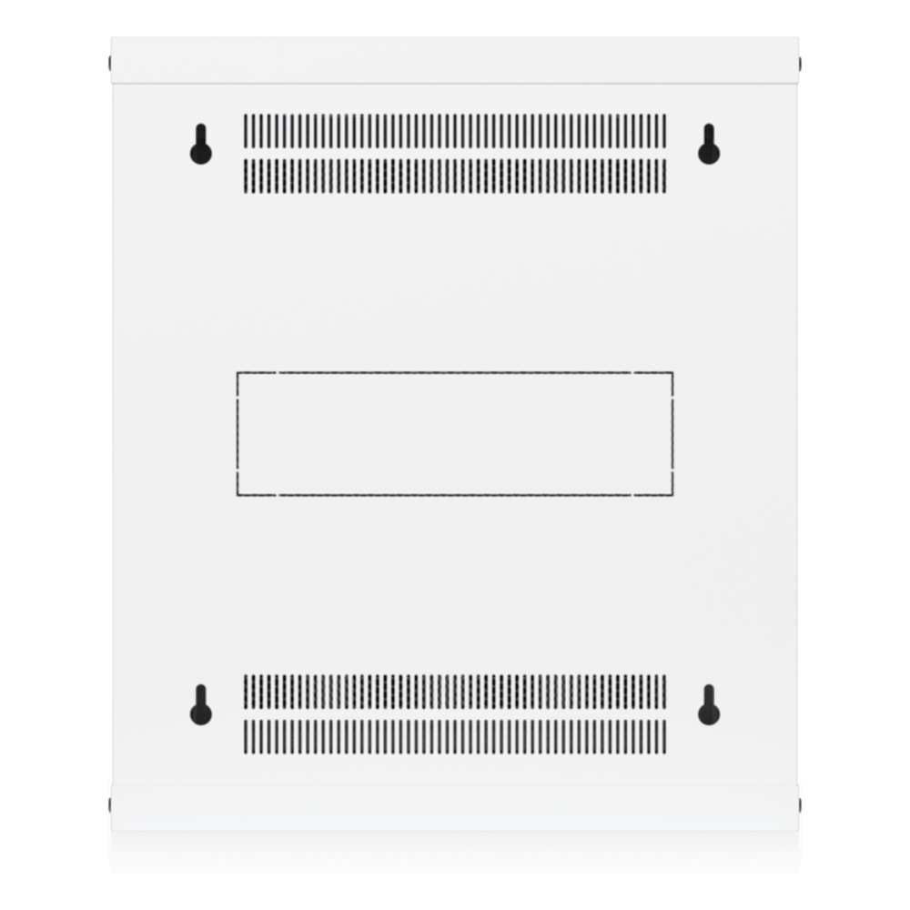 UACC Rack Cabinet 12U (550x 450 mm) - Gabinete Cerrado para Montaje en Pared con Puerta Frontal Perforada, Totalmente Ensamblado con Ventiladores Integrados y Paneles Removibles