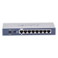Switch Administrable de Escritorio de 8 Puertos Gigabit/ 2 Puertos SFP / 20 Gbps Switching / PoE In 802.3af/at / Dual Power DC + PoE / VLAN Q-in-Q / IPv6/IPv4/  Administración Remota con CloudNMS