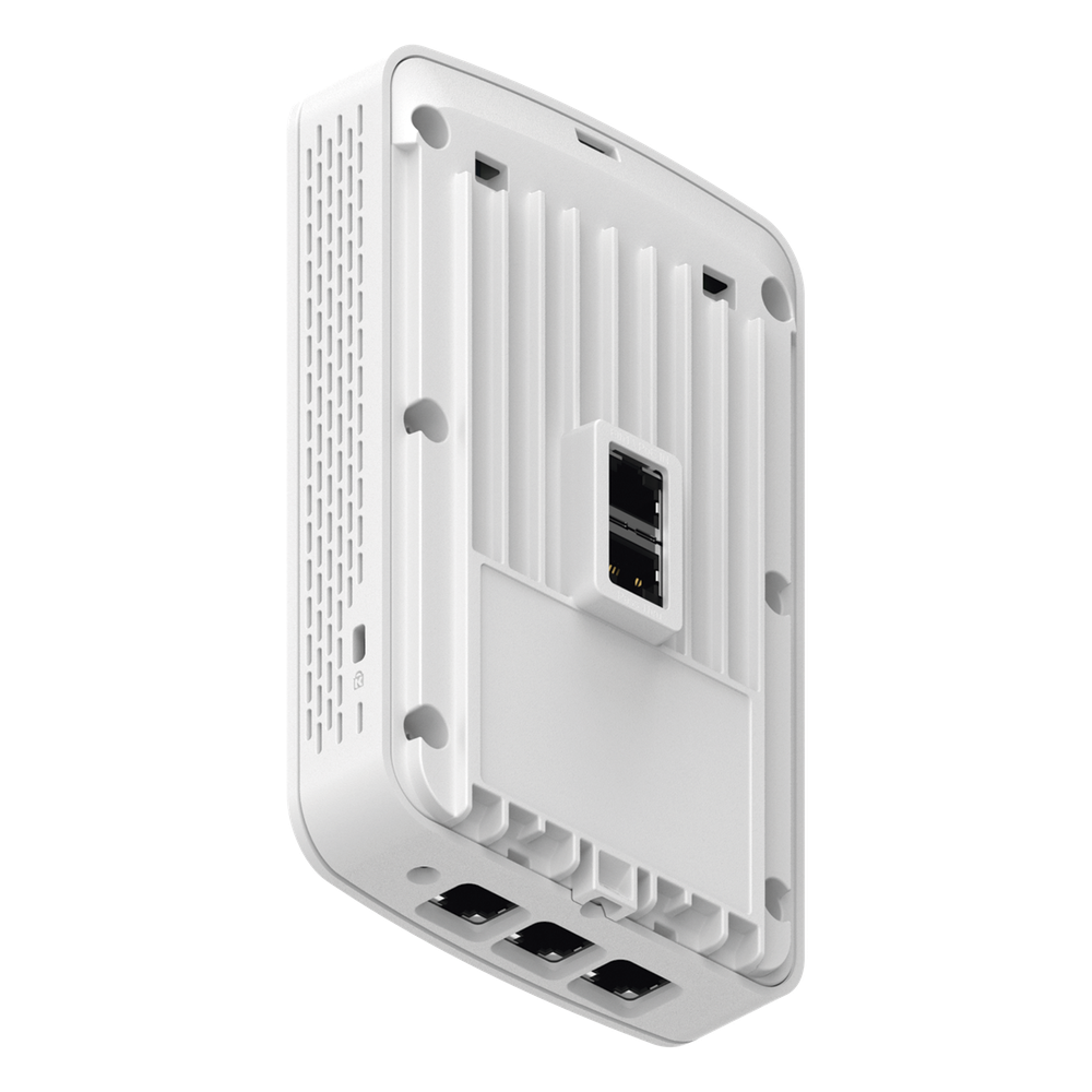 Punto de Acceso Empresarial Wi-Fi 6 / Con diseño para Pared /  3 Puertos Gigabit (1 con Salida PoE) / Doble banda en ( 2.4 y 5 GHz) / Hasta 2.5 Gbps / Gestión desde la Nube / Alimentación PoE af