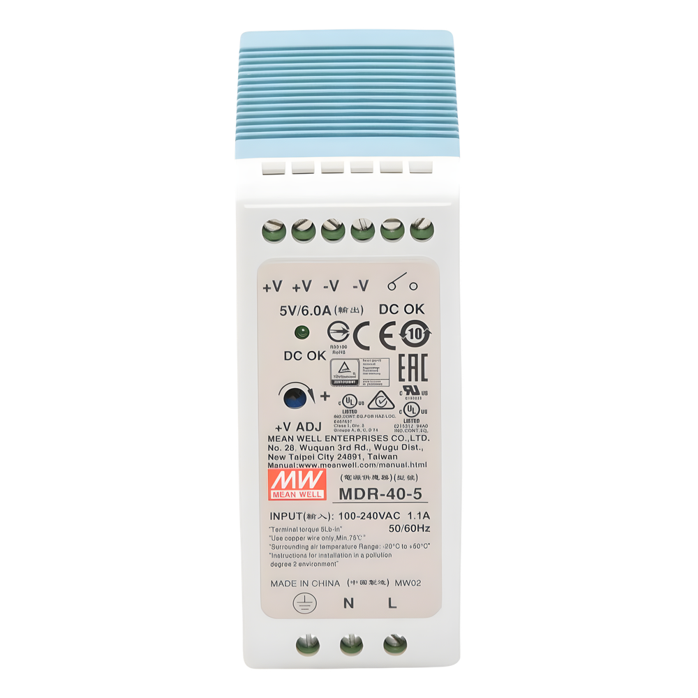 Fuente de poder Industrial Riel Din 5Vcc, 40W