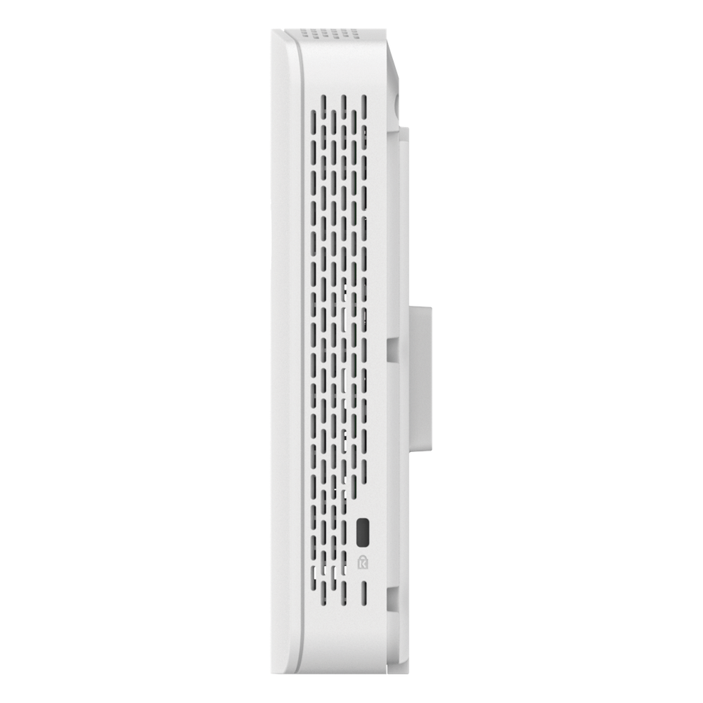 Punto de Acceso Empresarial Wi-Fi 6 / Con diseño para Pared /  3 Puertos Gigabit (1 con Salida PoE) / Doble banda en ( 2.4 y 5 GHz) / Hasta 2.5 Gbps / Gestión desde la Nube / Alimentación PoE af