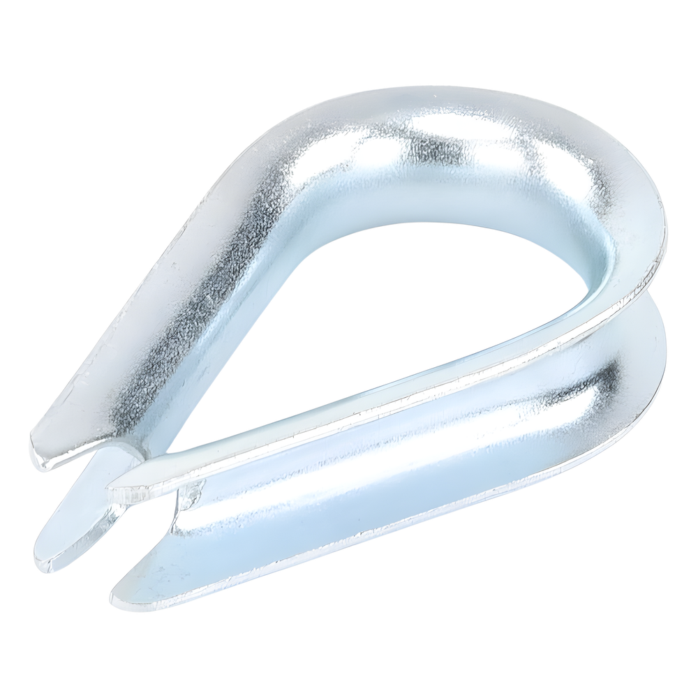 Cuello/ Guardacabo/ Rozadera para Cable de 3/8" de Acero Galv. por Inmersión.