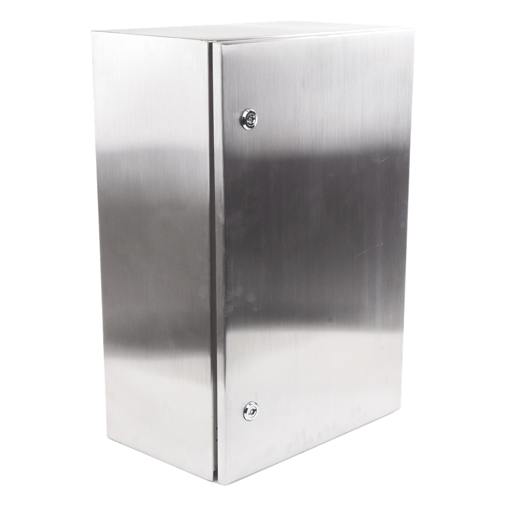 Gabinete de Acero Inoxidable IP66 Uso en Intemperie (400 x 600 x 250 mm) con Placa Interna Galvanizada.