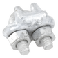 Nudo/ Perro/ Abrazadera Acero Forjado para Cable de 1/8", Galv. por Inmersión en Caliente.