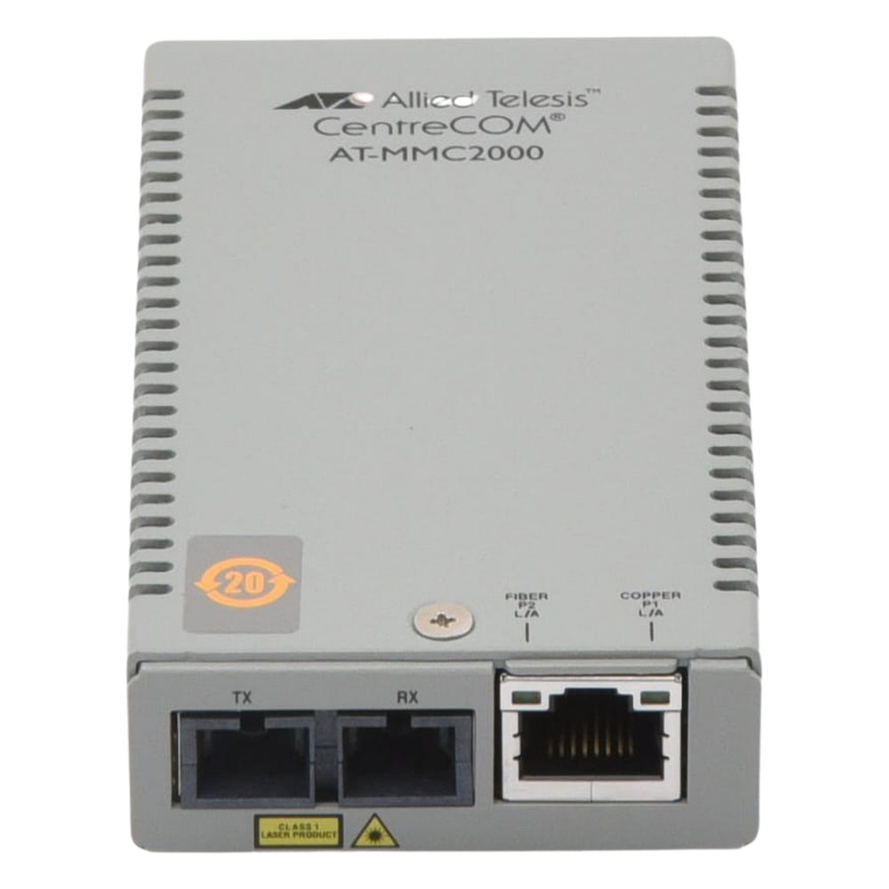 Convertidor de medios TAA (Federal) 10/100TX - 100FX/SC MultiModo, Multiregion PSU