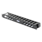 Organizador de cables horizontal de 19", 1UR