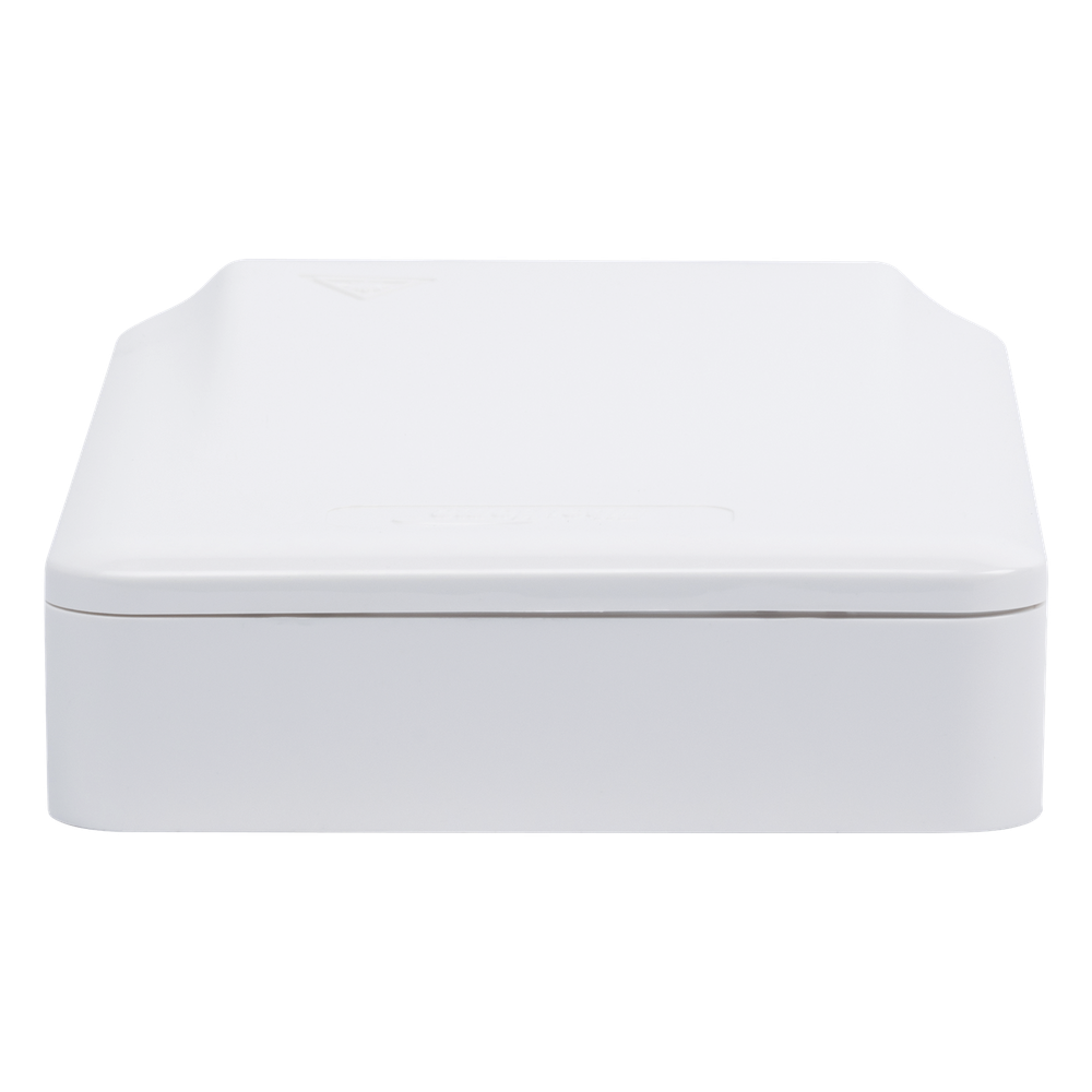 Caja Terminal de Fibra Óptica (Roseta) con 2 Acopladores SC/APC, Blanca