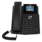 Teléfono IP empresarial para 4 líneas SIP con pantalla LCD de 2.4 pulgadas a color, Opus y conferencia de 6 participantes, PoE.