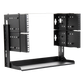 Rack Abierto de montaje en Pared, de 19in, 5 Unidades de rack, Profundidad Ajustable (8" a 12") con Charola de Uso Múltiple.
