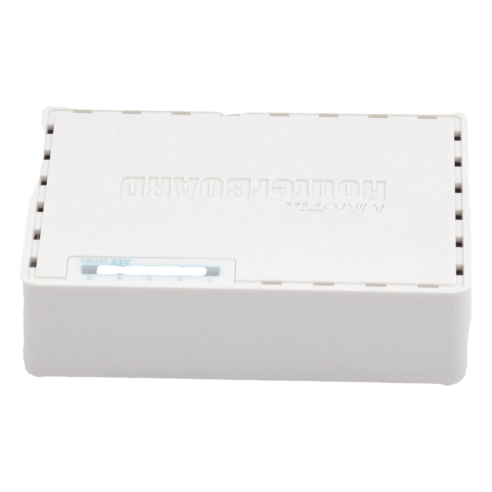(hEX PoE LITE) RouterBoard, 5 Puertos Fast Ethernet, 4 con PoE Pasivo, 1 Puerto USB