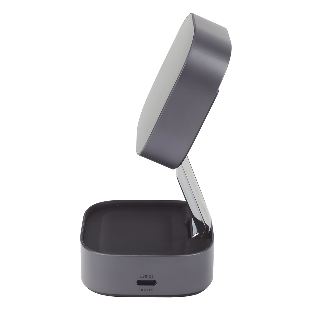 Cargador Inalámbrico 2 en 1 25W / Tecnología Magnética Qi 2 / 15W para Teléfono + 5W para Auriculares / Puerto USB-C 5W / Protecciones Múltiples / Cable USB-C Incluido