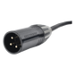Cable XLR | 3 polos | Conector Hembra-Macho | Serie M | Carcasa Negra | Contactos Dorados | Ideal para Microfonía | Longitud 10m