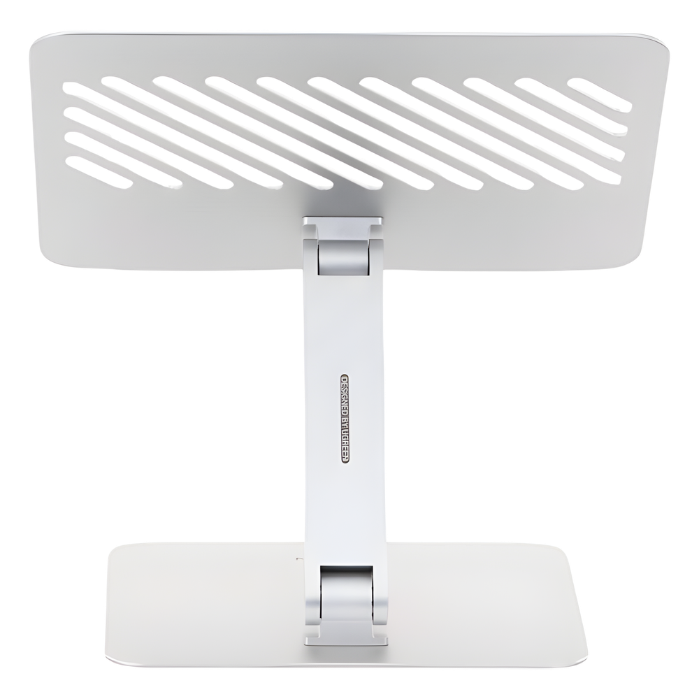 Soporte de Aluminio para Laptop | Ajustable 180° | Soporta Laptops de 10 a 17.3''| Capacidad de Carga 5Kg | Excelente Estabilidad | Diseño Para Alta Disipación de Calor | Altura y Angulo Ajustable | Plegable y Portátil.