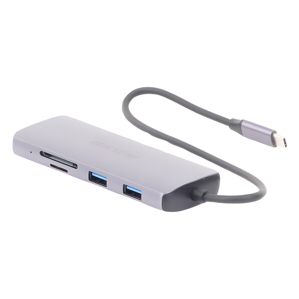 Hub USB-C 8 en 1 / HDMI 4K / 3x USB 3.0 + 1x USB 2.0 / SD + Micro SD / PD 100W / Aleación de Aluminio