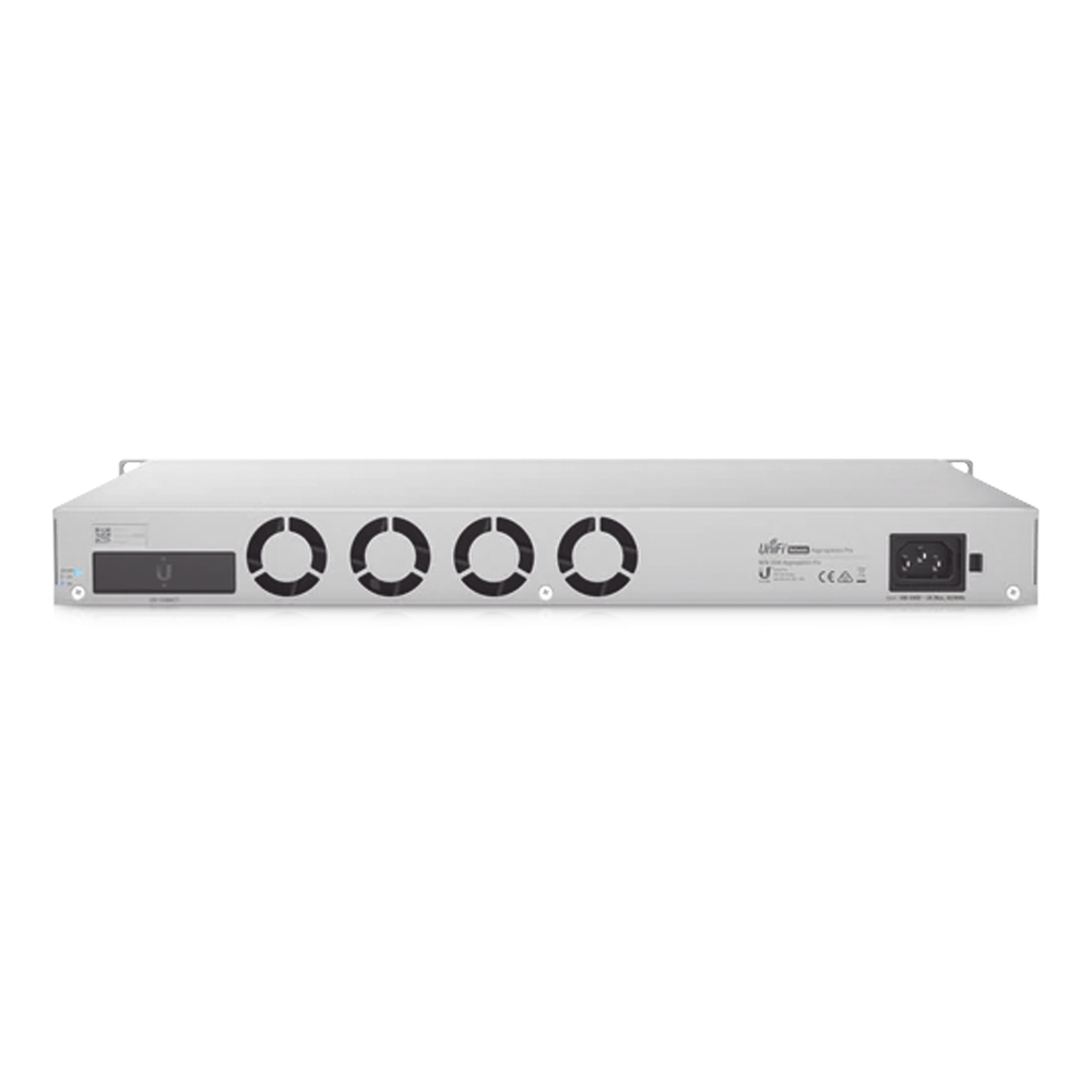 UniFi Switch PRO Aggregation Capa 3 para fibra óptica con 28 puertos SFP+ (10G) y 4 puertos SFP28 (25G), pantalla informativa