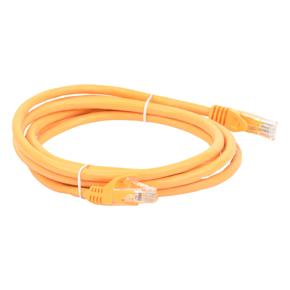 Cable de Parcheo UTP Cat6 - 2 Metros (6.56 Pies) - Amarillo