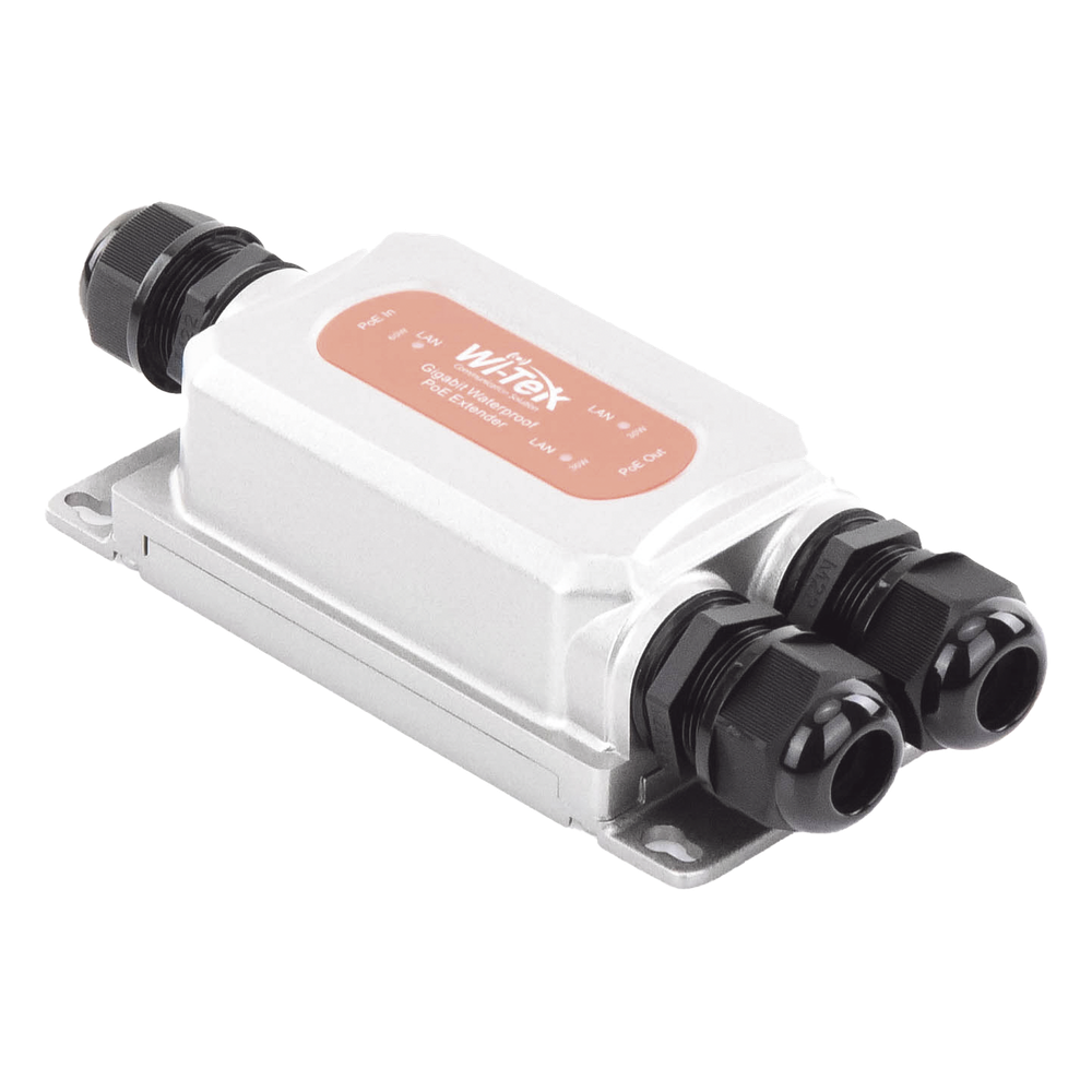 Extensor PoE para exterior / Entrada PoE de 60W y 2 salidas PoE de 30W / Protección IP68 / Ideal Para Aplicaciones de CCTV