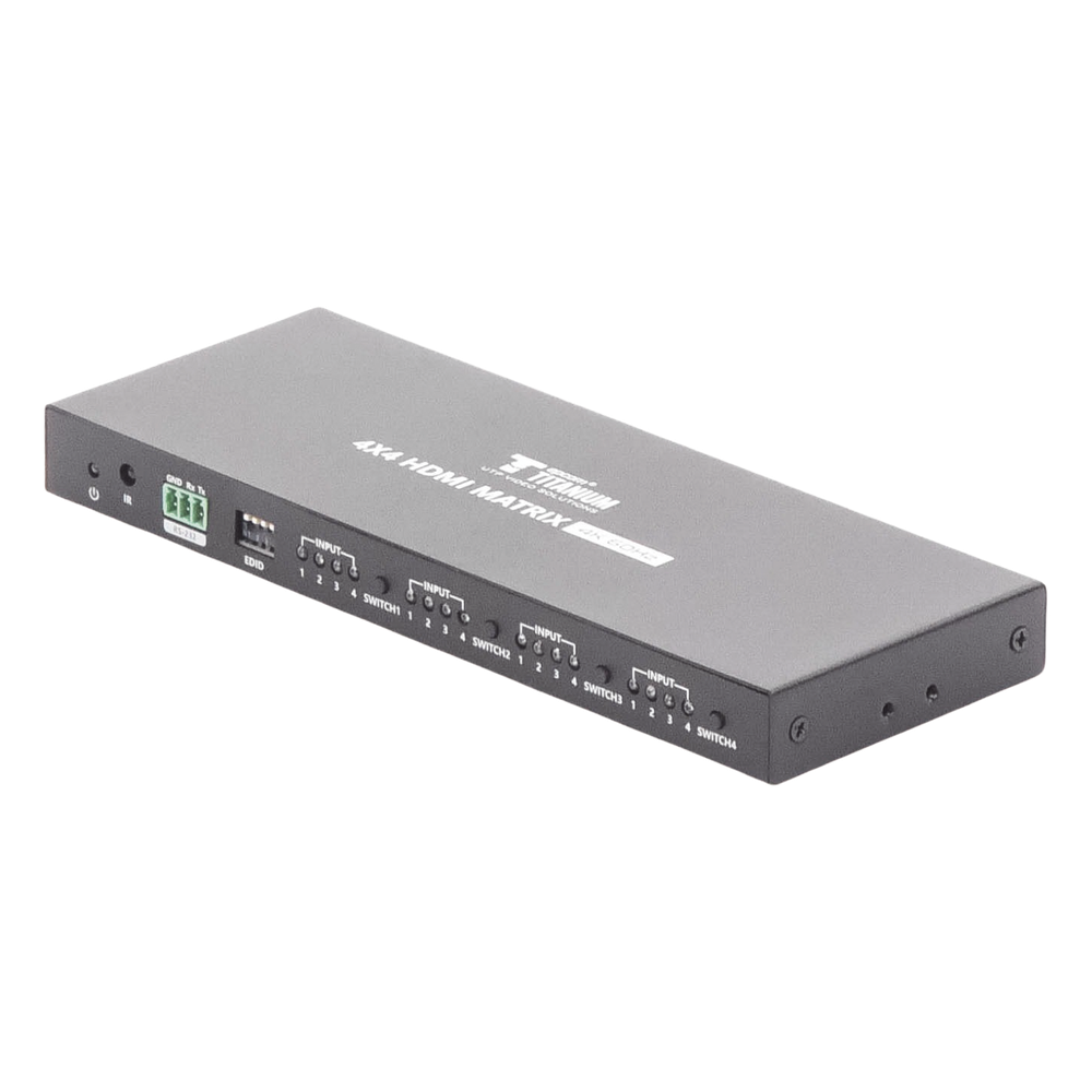 Matricial 4x4 HDMI | 4K@60Hz | Soporta HDR10 | Configuración EDID | Múltiples Modos de Conmutación