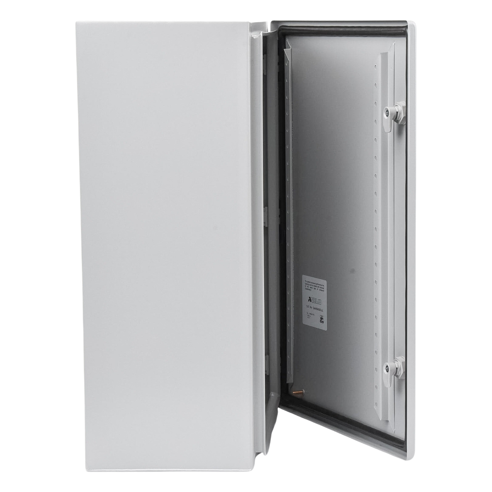 Gabinete de Acero, Nema 4 -IP 66 de 40 x 60 x 25 cm con Platina y certificado UL.