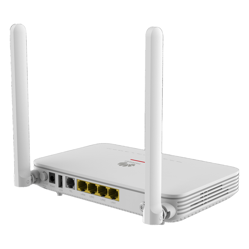ONT GPON OptiXstar WiFi6 con 4 puertos GE + 1 POTS + 1 CATV, conector SC/APC