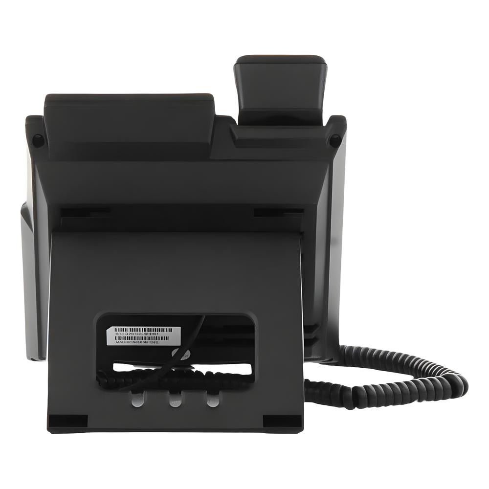 Teléfono IP / 2 Líneas SIP / Pantalla LCD 2.3" 132x64 / Audio HD G.722 y Opus / Conferencia 6 Vías / PoE 802.3af / Puertos Ethernet Duales 10/100 / Soporte EHS