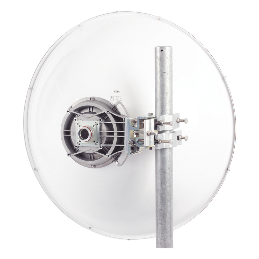 Antena Direccional de Alto Rendimiento/ Parábola profunda para mayor aislamiento al ruido/ Conector guía de onda para radio C5x y B5x / 3 ft / 4.9 a 6.4 GHz / Ganancia de 32 dBi / Soporte de acero inoxidable / Incluye montaje.
