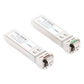 Transceptores Ópticos Industriales Bidireccionales SFP+ (Mini-Gbic) / Monomodo 1270 & 1330 nm / 10 Gbps / 10GBASE / Conector LC/UPC Simplex / DDM / Hasta 3 km / 2 Piezas