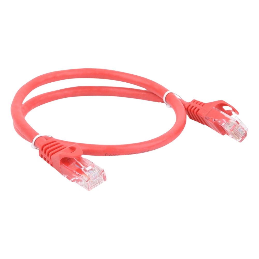 Cable de Parcheo UTP Cat6 - 0.5 Metros (1.64 Pies) - Rojo