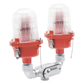 Lámpara de Obstrucción Roja Certificada/ Luz Fija Tipo L-810 Doble LED/ 120 - 240 Vca/ Luz Infraroja