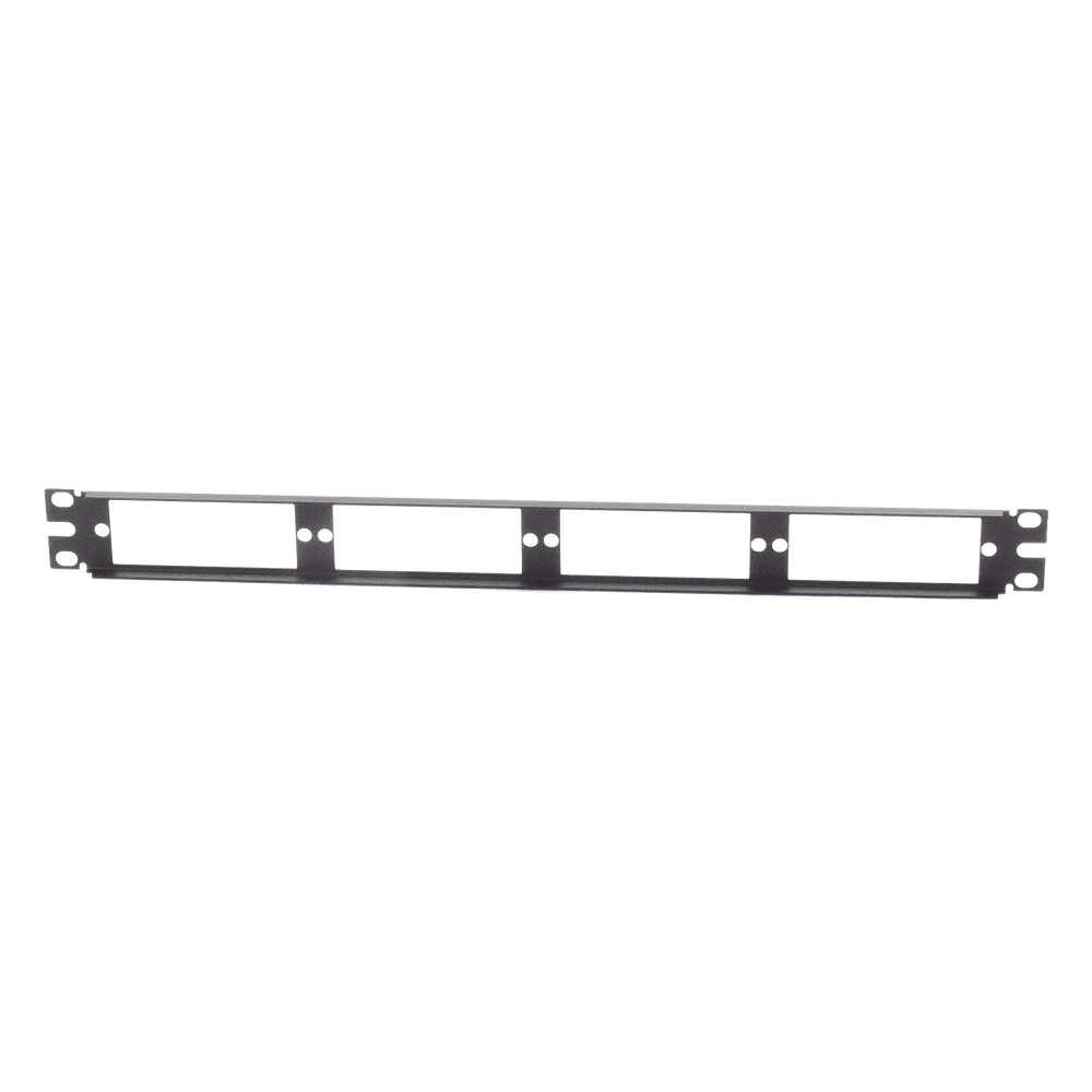 Patch Panel de Fibra Óptica, Para 4 Placas Acopladoras FAP o FMP, Color Negro, 1UR