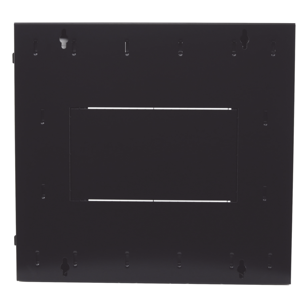 Gabinete PanZone de Montaje en Pared, de 19in, Puerta con Ventana de Seguridad, 12 UR, 762mm de Profundidad, Color Negro