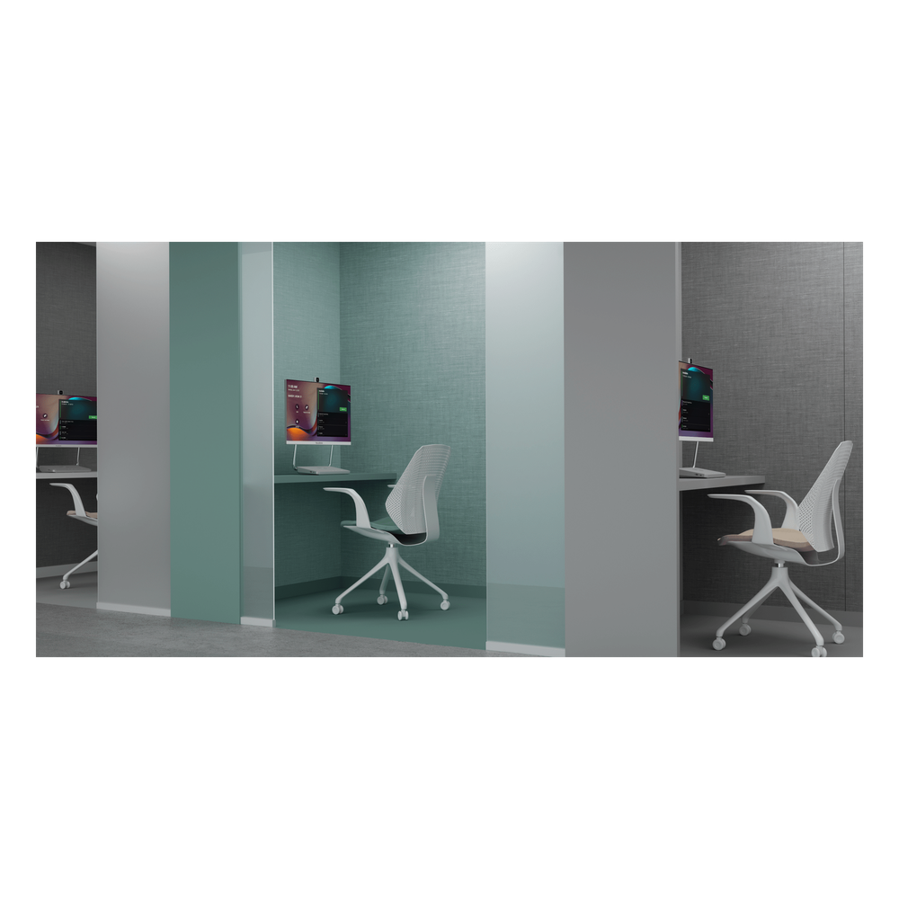 Sistema de Videoconferencia Todo en Uno DeskVision A24 de Yealink con cámara 4K y pantalla táctil de 24”