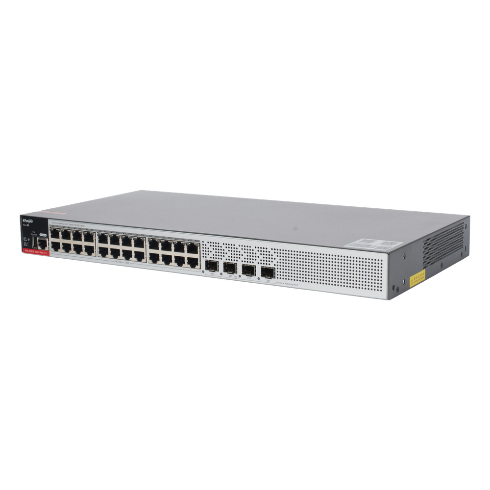 Switch PoE+ Empresarial 370 Watts, Administrable L2+, 24 Puertos Gigabit y 4 Puertos Uplink SFP 2.5G