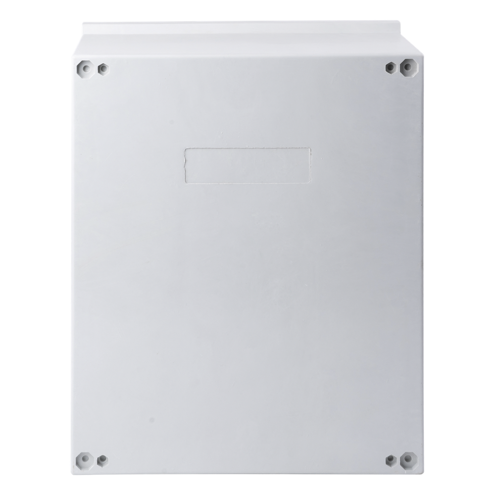 Gabinete de Poliéster IP65 Puerta Transparente, Uso en Intemperie (400 x 500 x 200 mm) con Placa Trasera Interior de Plástico (Incluye Chapa y Llave).