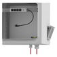 Gabinete de Exterior con Rack de 19" de 9UR con Ventiladores y Termostato, Se envía el Gabinete armado, (Montaje a poste o torre se vende por separado).