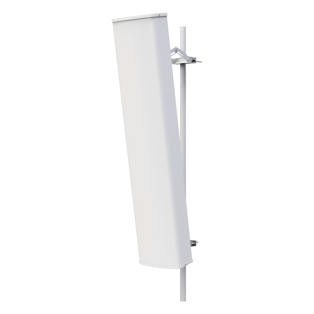 Antena Sectorial para Exterior / Frecuencia 1710-2190 MHz / Ganancia 18 dBi / Ancho de Banda 480 MHz / VSWR ≤1.5 / Potencia Máxima 200W / IP65 / Montaje en Tubo