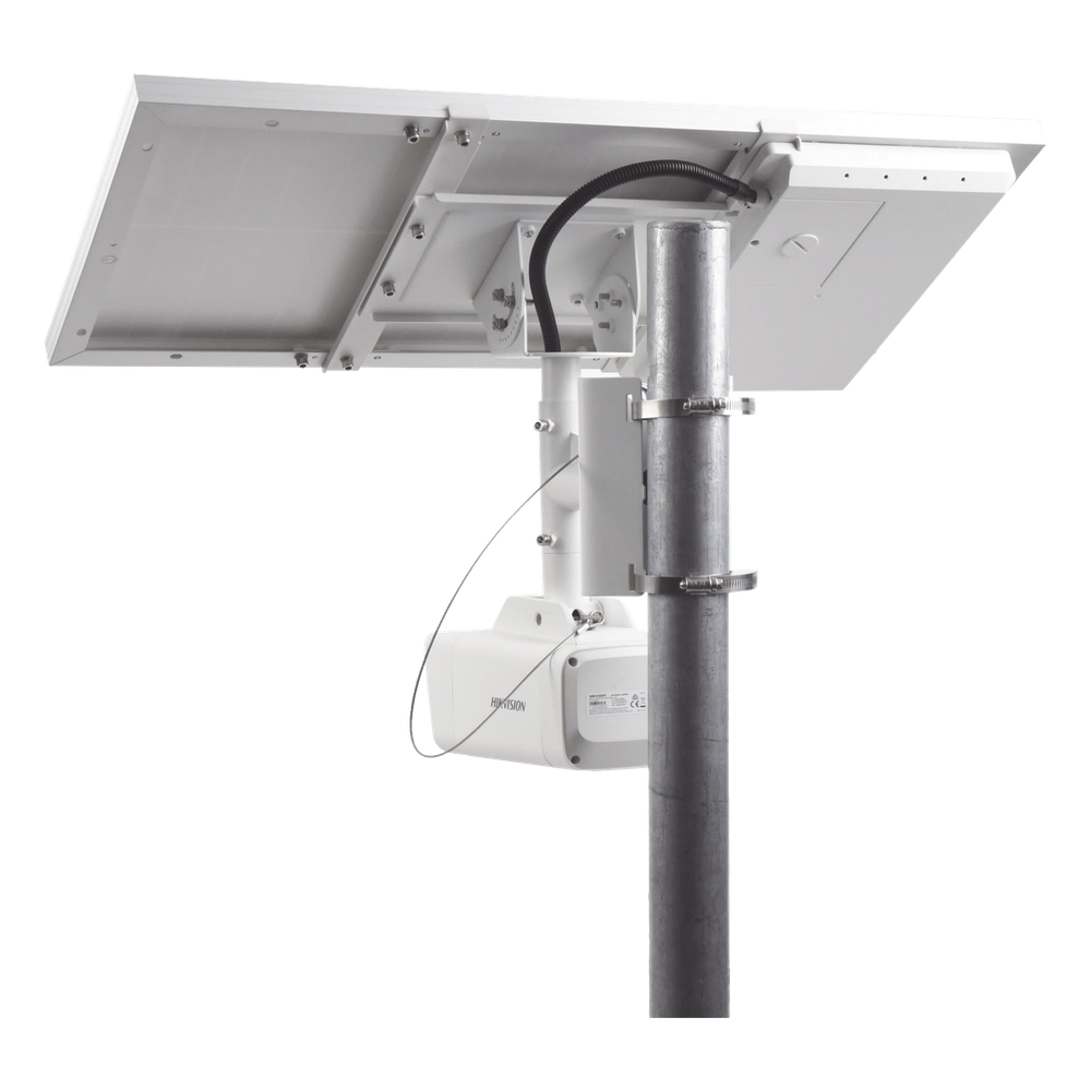 Kit Solar IP All in One / Cámara Bala ColorVu 4 Megapixel / Lente 4 mm / Panel Solar / Batería de Respaldo de Litio 23.2Ah (Hasta 24 Días) / Conexión 4G / Accesorios de Instalación
