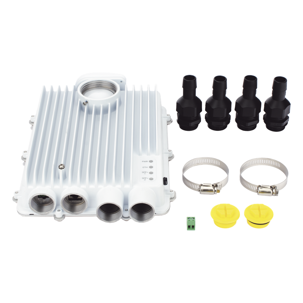 Radio Backhaul PTP, Antena integrada de 8 dBi, MIMO 4X4, 5.1 - 6.4 GHz, IP67, Velocidad hasta 3 Gbps, Adaptación automática al entorno, Monitoreo a través de la nube