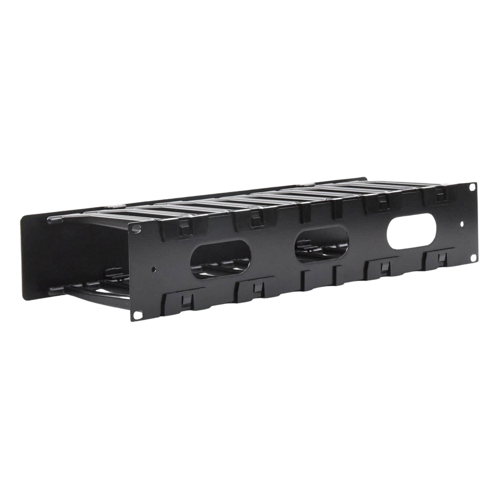 Organizador de Cable Horizontal RouteIT, Sencillo, Para Rack de 19in, 6in de profundidad, 2UR