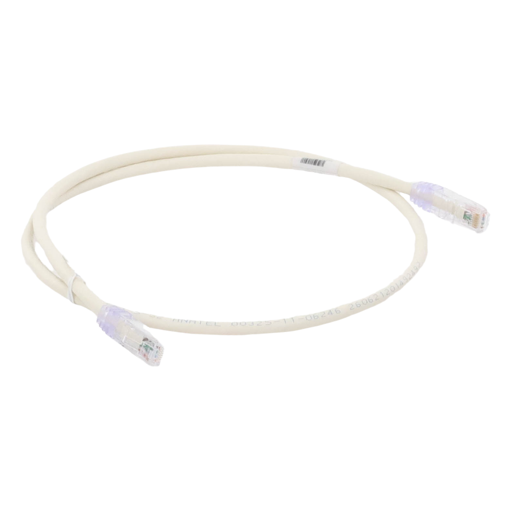 Cable de Parcheo UTP Categoría 6, con Plug Modular en Cada Extremo - 1 Metro (3.28 Pies) - Blanco Mate