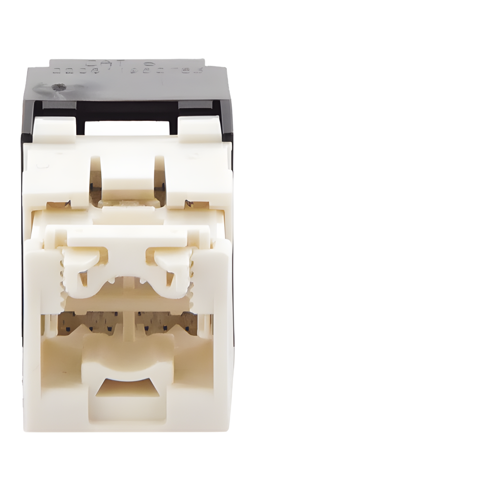 Conector Jack RJ45 Estilo TG, Mini-Com, Categoría 6, de 8 Posiciones y 8 Cables, Color Negro