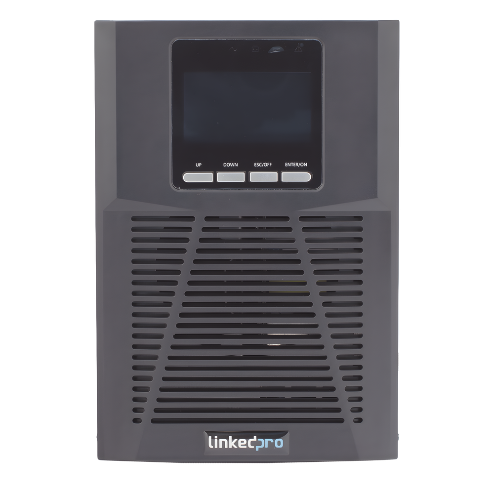 UPS 1000VA/900W  Online Doble Conversión /Pantalla LCD / 3 tomas 5-15R / Regulación de Voltaje / Protección RJ45