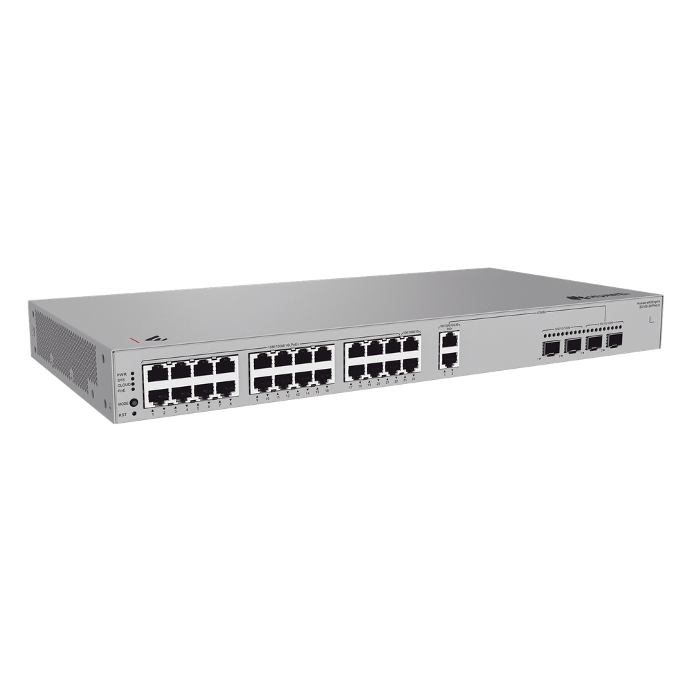 Switch Gigabit Administrable PoE Capa 3 / 24 Puertos 10/100/1000 Mbps (22 PoE) / 2 Puertos 2.5GE (PoE) combo 2 Puertos SFP 2.5GE /2 Puertos SFP+ 10GE / 400W / PoE Perpetuo / iStack / Administración Nube Gratis