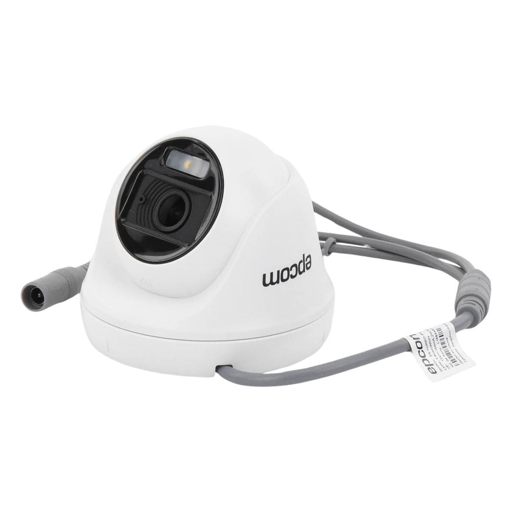 Turret TURBOHD 2 Megapíxel (1080p) / Imagen a color 24/7 / Lente 2.8 mm / Policarbonato / Luz Blanca 20 mts / Interior / Microfono Integrado / TVI-AHD-CVI-CVBS / dWDR