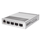 (CRS305-1G-4S+IN) Switch administrable Sistema Operativo Dual, puerto 1G Rj45, 4 puertos 10G SFP+ para Escritorio