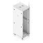 UACC Rack Cabinet 42U (600 × 800 mm) – Gabinete de Piso Totalmente Ensamblado con Ventiladores Integrados, Paneles Removibles, Ruedas con Seguro y Puerta Frontal de Vidrio Templado