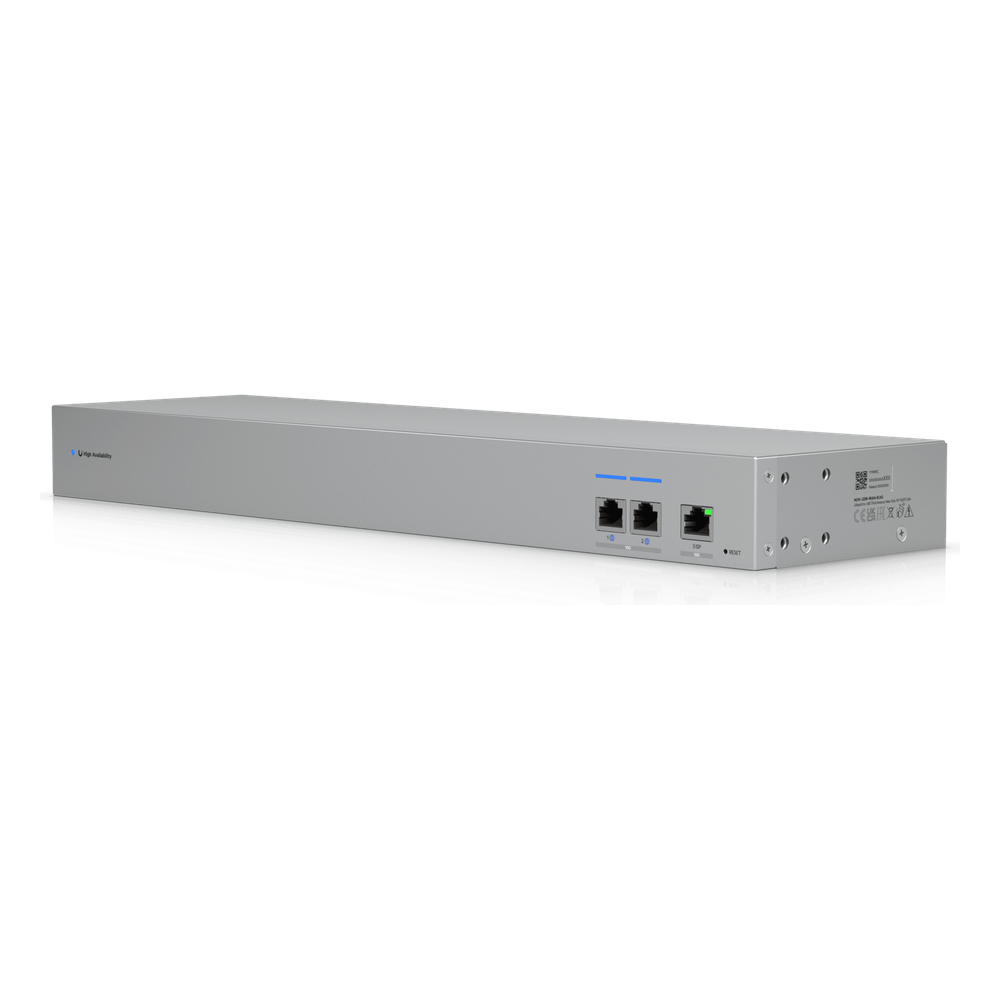 UniFi USW-WAN – Switch WAN Capa 2 con 3 Puertos RJ45 10 GbE y 1 Puerto RJ45 GbE y Alimentación CA Redundante para Alta Disponibilidad con UniFi Gateways en Modo Shadow (Rack 1U)